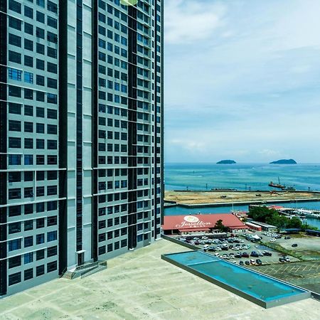Full Seaview 2R1B Condo For 6Pax In Kota Kinabalu Bagian luar foto