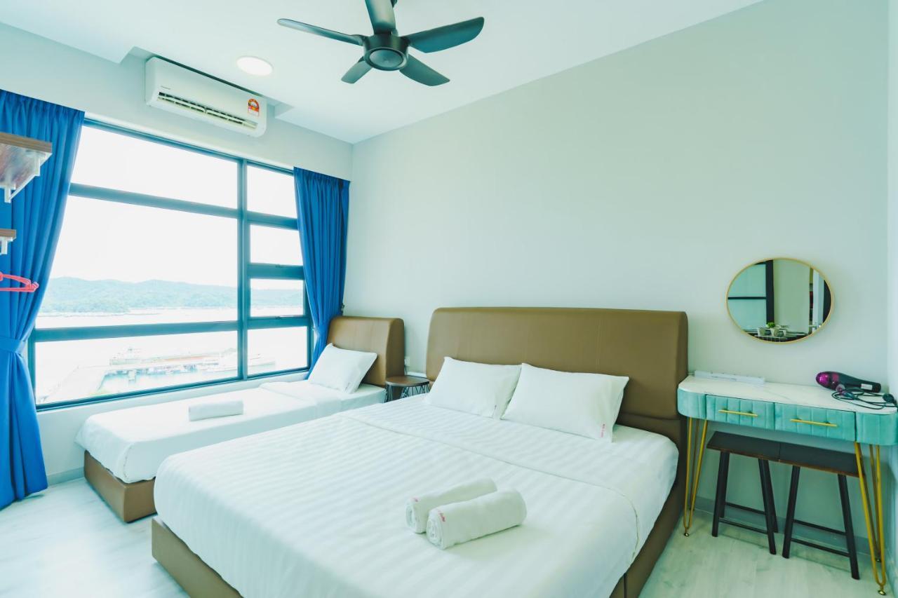 Full Seaview 2R1B Condo For 6Pax In Kota Kinabalu Bagian luar foto