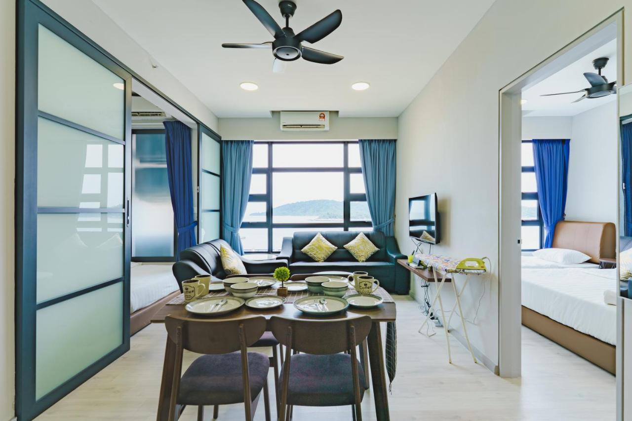 Full Seaview 2R1B Condo For 6Pax In Kota Kinabalu Bagian luar foto