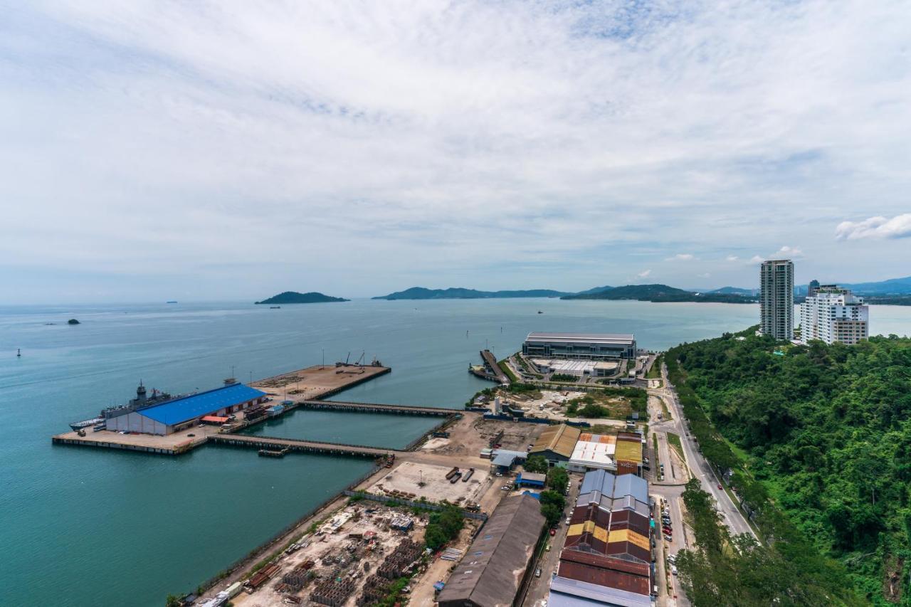 Full Seaview 2R1B Condo For 6Pax In Kota Kinabalu Bagian luar foto
